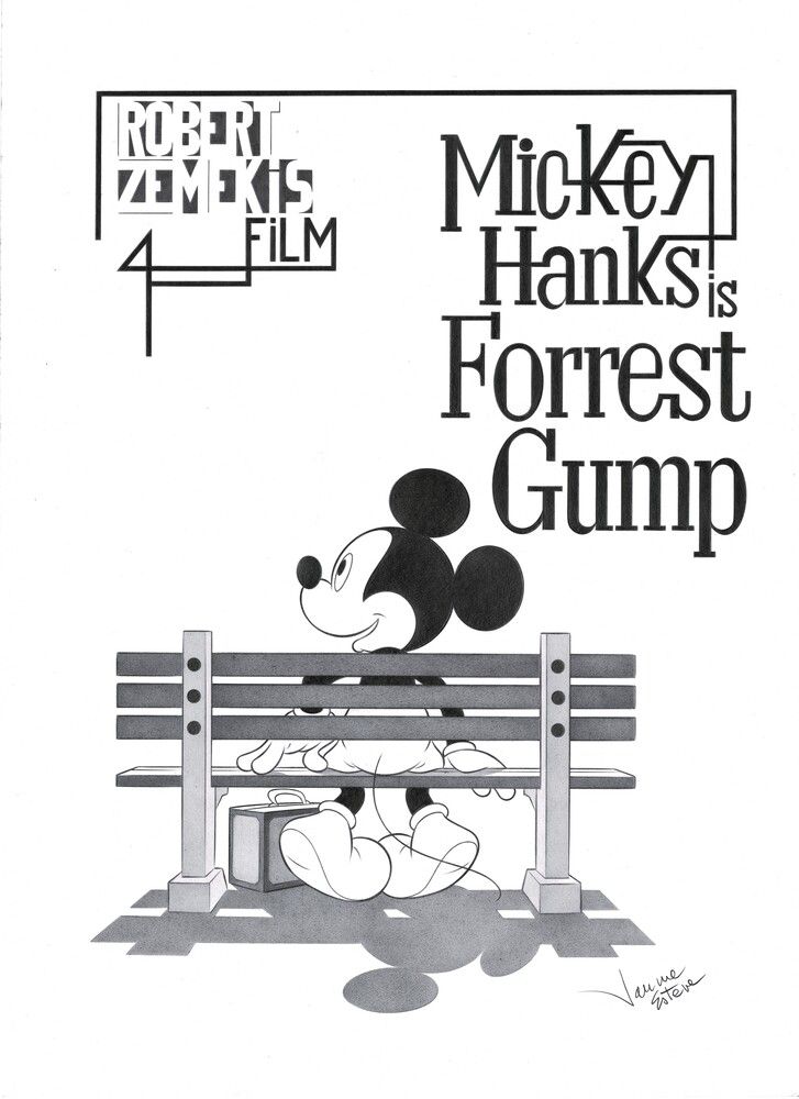 Mickey as Forrest Gump