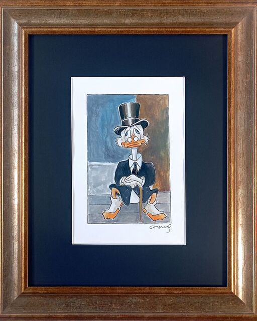 Scrooge McDuck Amedeo Modigliani's Seated Man With Can