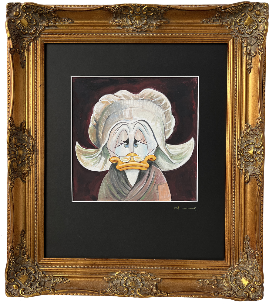 Daisy Duck Vincent van Gogh's Head of a Peasant Woman with White Cap